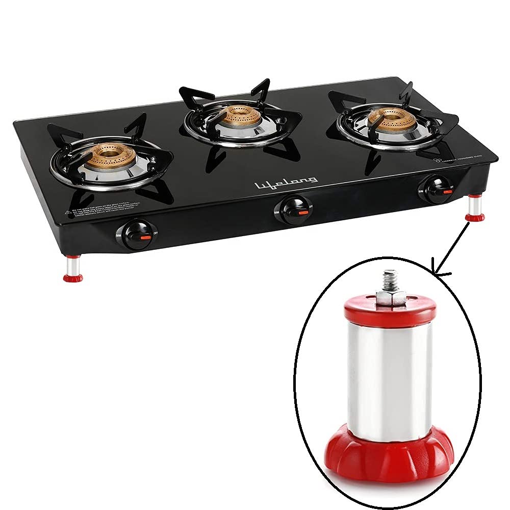 MeeTo Stainless Steel Gas Stove Legs Anti Skid Legs for Gas MeeTo Stainless Steel Gas Stove Legs Anti Skid Legs for Gas